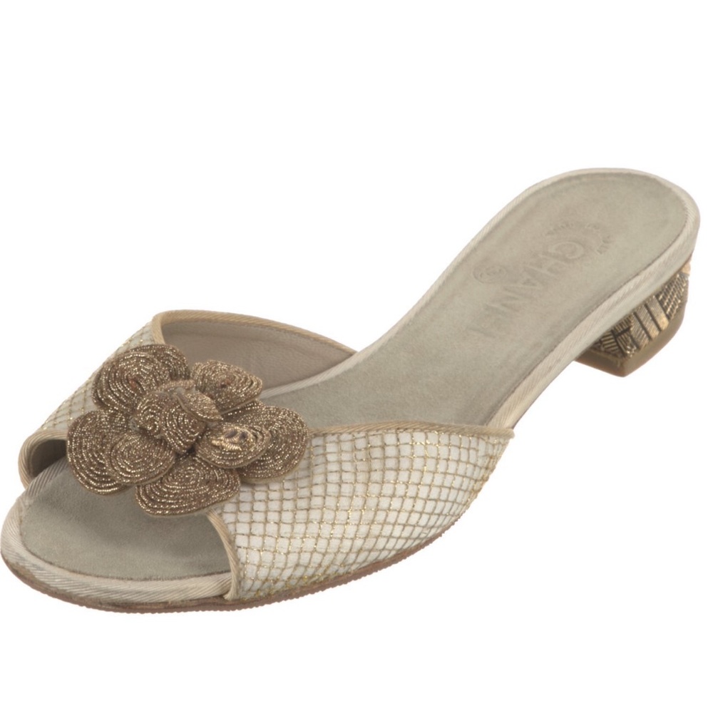 Chanel Size 38.5 Interlocking CC Logo Slides - Picture 2 of 11